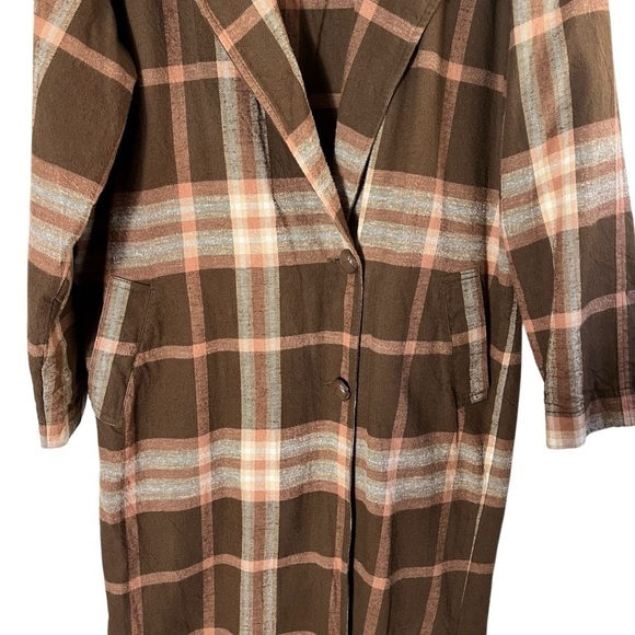 SPELL & THE GYPSY COLLECTIVE Basecamp Plaid Trench Coat - Picture 7 of 11